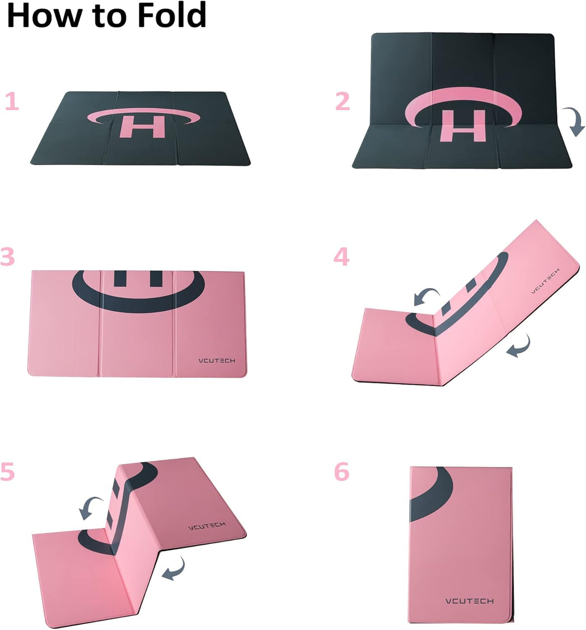 25-Inch Weighted Drone Landing Pad for DJI Mini 3 Pro, Mavic 3, Mavic Air 2/2S, DJI Mini 2, FPV Drone, and Avata Fly More Kit Accessories (Pink)