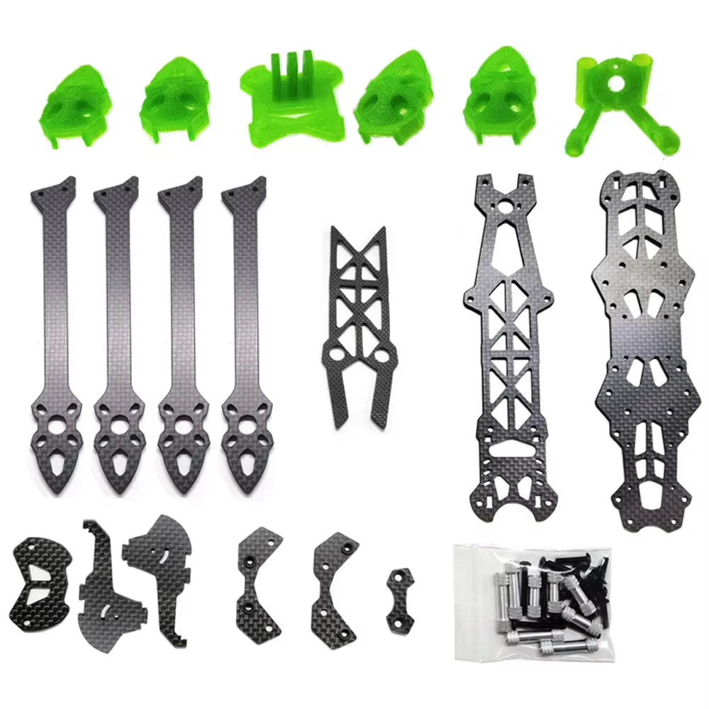 1Pcs Mark4 Mark 4 HD 7Inch 295Mm 3K Carbon Fiber Quadcopter Frame Freestyle FPV Racing Drone Kit with 3D Print Part Accessories