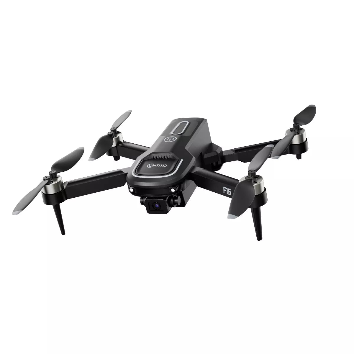 Contixo F16 Ziro Stunt Drone with 1080P HD Camera, FPV Capability, Foldable Design, 16-Minute Flight Time, Brushless Motor, and Follow Me Feature - Black