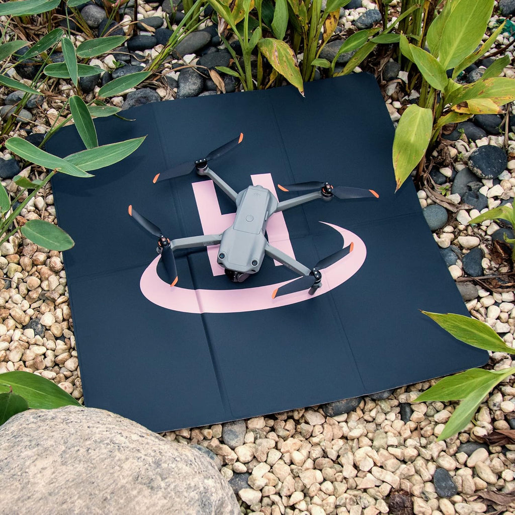 25-Inch Weighted Drone Landing Pad for DJI Mini 3 Pro, Mavic 3, Mavic Air 2/2S, DJI Mini 2, FPV Drone, and Avata Fly More Kit Accessories (Pink)