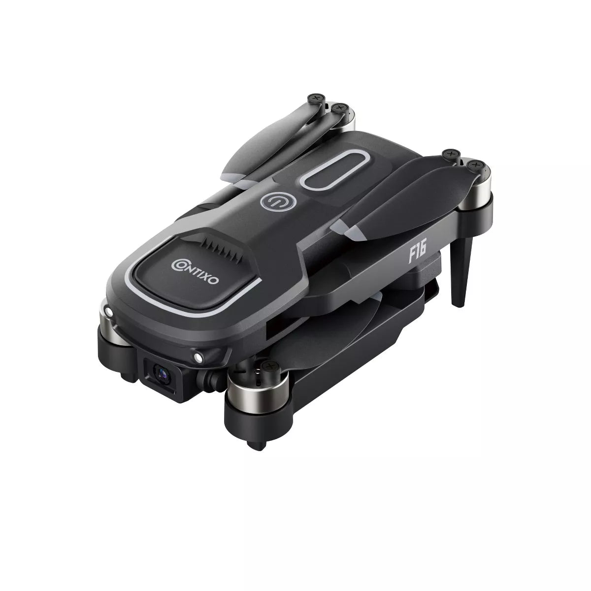 Contixo F16 Ziro Stunt Drone with 1080P HD Camera, FPV Capability, Foldable Design, 16-Minute Flight Time, Brushless Motor, and Follow Me Feature - Black