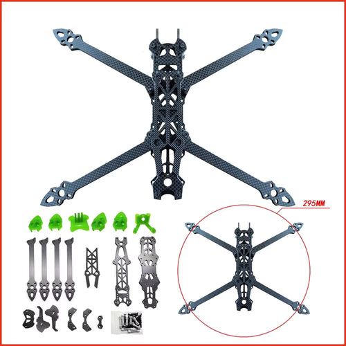 1Pcs Mark4 Mark 4 HD 7Inch 295Mm 3K Carbon Fiber Quadcopter Frame Freestyle FPV Racing Drone Kit with 3D Print Part Accessories