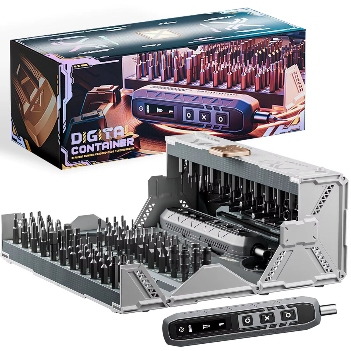 180 in 1 Precision Electric Screwdriver Set 3 Torque Modes with 160 Magnetic Bits Cordless Repair Tool Kit for Iphone PC Camera