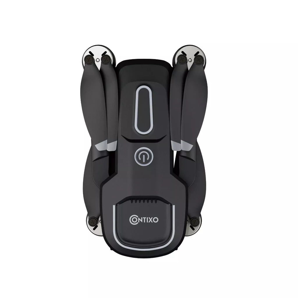 Contixo F16 Ziro Stunt Drone with 1080P HD Camera, FPV Capability, Foldable Design, 16-Minute Flight Time, Brushless Motor, and Follow Me Feature - Black