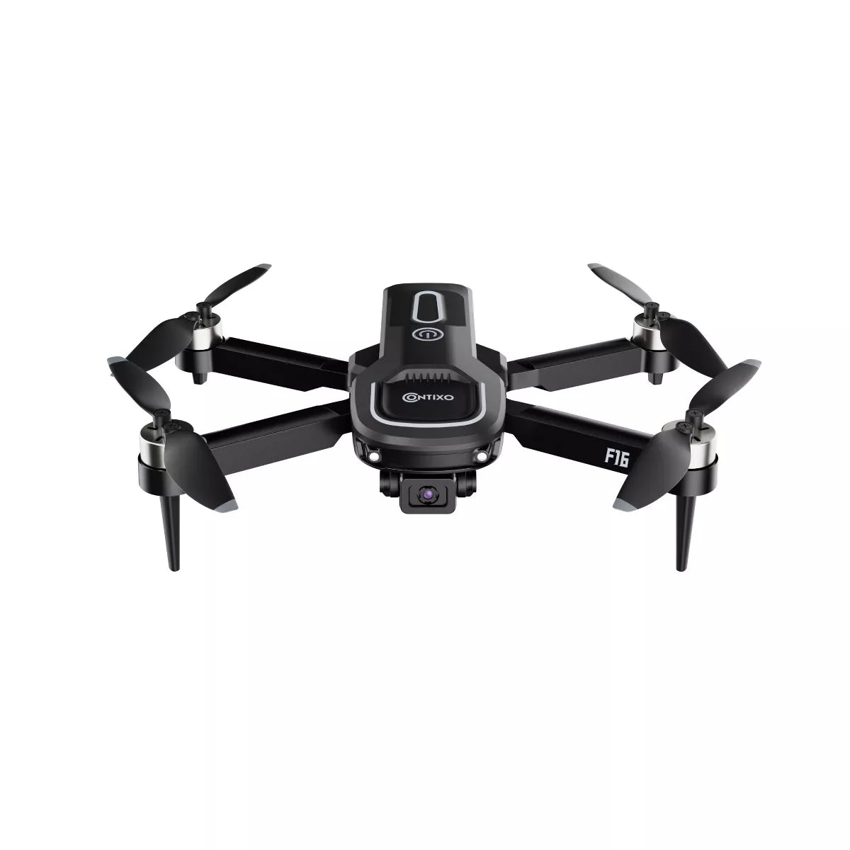 Contixo F16 Ziro Stunt Drone with 1080P HD Camera, FPV Capability, Foldable Design, 16-Minute Flight Time, Brushless Motor, and Follow Me Feature - Black