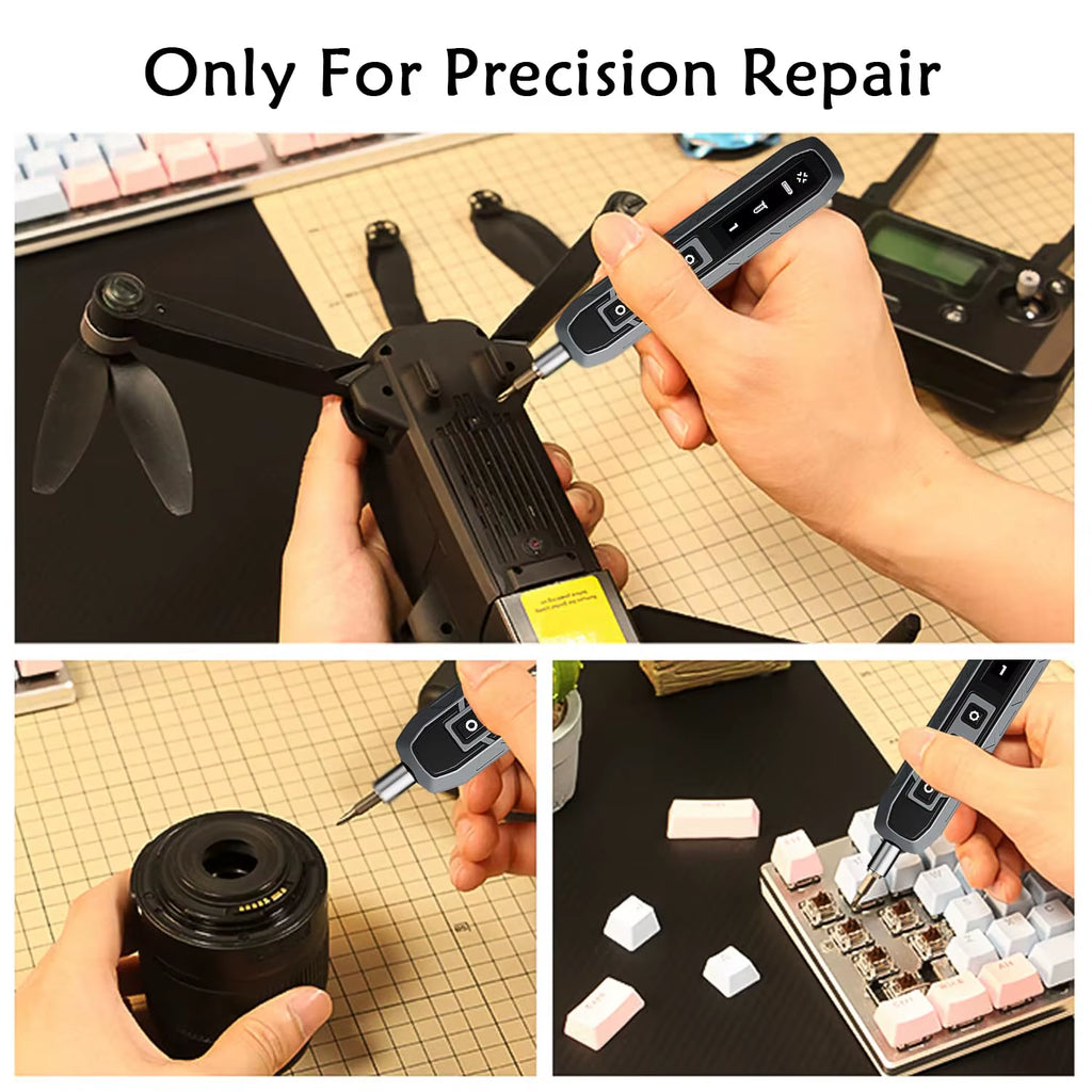 180 in 1 Precision Electric Screwdriver Set 3 Torque Modes with 160 Magnetic Bits Cordless Repair Tool Kit for Iphone PC Camera