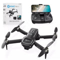 Contixo F16 Ziro Stunt Drone with 1080P HD Camera, FPV Capability, Foldable Design, 16-Minute Flight Time, Brushless Motor, and Follow Me Feature - Black